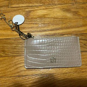 Beige Riona card case keychain